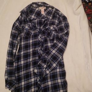 Xl flannel plaid tunic